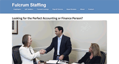 Desktop Screenshot of fulcrumstaffing.com