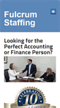 Mobile Screenshot of fulcrumstaffing.com