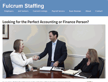 Tablet Screenshot of fulcrumstaffing.com